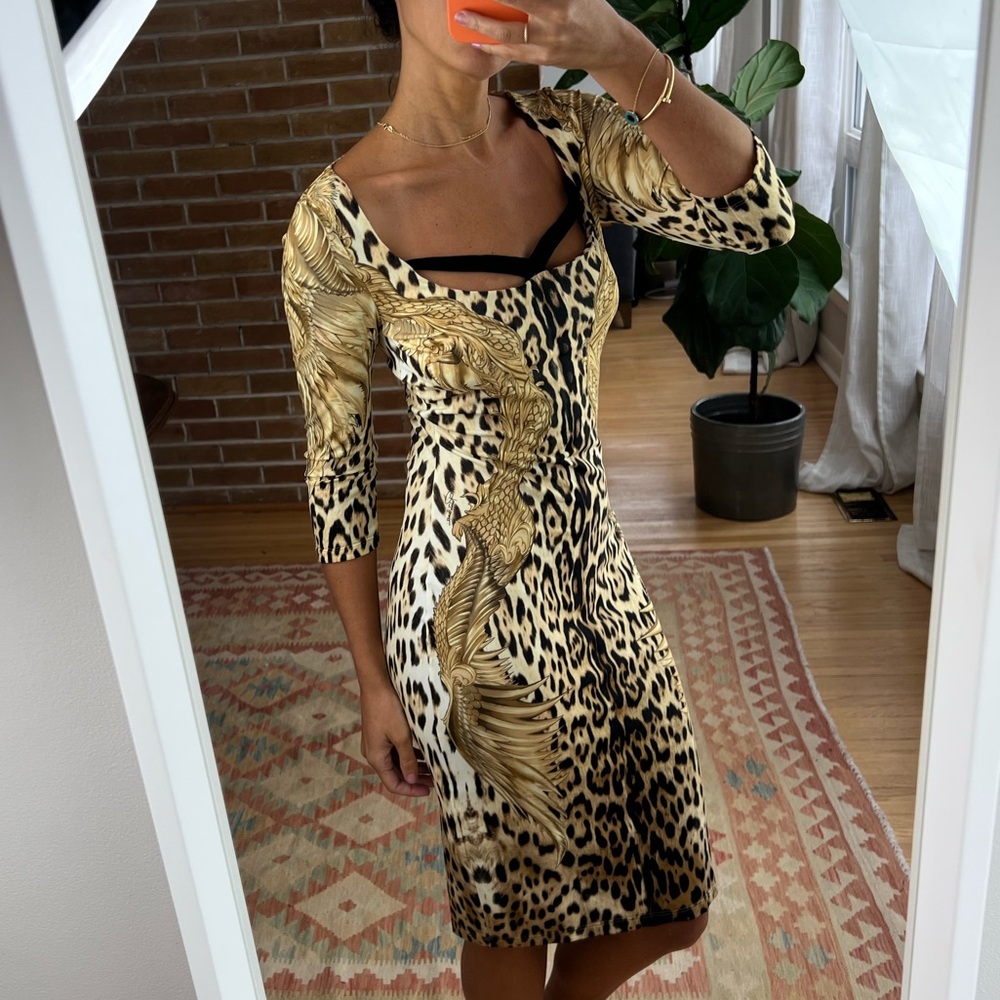 Roberto Cavalli cheetah print dress. Size EU 40 fits like a US small.